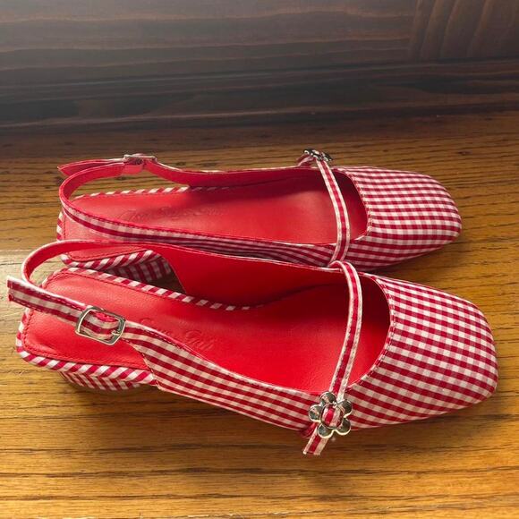 Lisa Says Gah - Mackie Heel in Gingham - Genuine Leather Interior - Picture 3 of 4